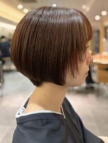 フリップビーアヴェダ(FLIP B AVEDA)&nbsp;本八幡×丸みショートボブ×ブラウン×オーガニックカラー