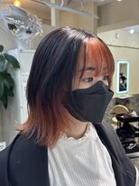 テン バイ アンブルリュクス 池袋(teN +by ambleluxe) インナーカラー/ブリーチ/オレンジショコラ