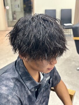 スウェル 稲毛店(Swell) MEN’S HAIR/ブルーブラック/フェザーパーマ/稲毛駅