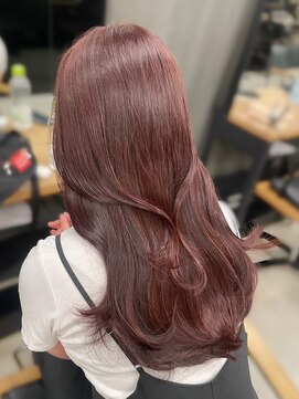 アリュウル 表参道(ALLURE) ブリーチなし！チェリーピンク×レイヤーカット○伊藤