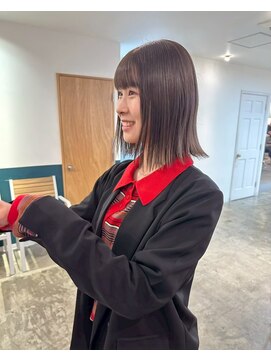 ヘアーブレイス(hair brace) 千葉駅/着物ヘア/大人ガーリー/ダークアッシュ/似合わせカット