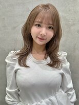 ロンドネートゥル 新潟(Lond naitre)&nbsp;新潟／髪質改善／ベージュカラー/ミディアムレイヤー／顔まわり