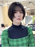黒髪マッシュ