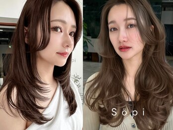 ソピ バイ インビテーション(sopi by invitation)の写真/前髪,顔まわりカットをはじめレイヤーカット,縮毛矯正で一人ひとりに似合う“大人可愛いヘア”をご提案♪