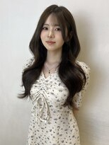 アクシス 栄店(`AXIS)&nbsp;森崎ミルクティーブロンド/ダークブルー/デジタルパーマ/栄