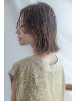 ページボーイ美容室 【レイヤーバングで透明感をプラス】ナチュラルボブ