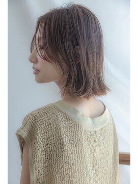ページボーイ美容室 【レイヤーバングで透明感をプラス】ナチュラルボブ