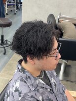 グリードヘアー(greed hair)&nbsp;ツイストスパイラルパーマ/センターパート