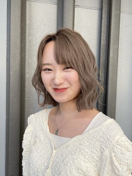 カイノ 福岡天神店(KAINO) 大人くびれボブ×透明感ベージュ
