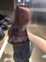 ペレ 原宿(PELE)&nbsp;ダークパープルナチュラルショート夏のヘアアレンジ原宿