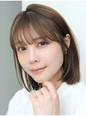 表参道レイヤーボブ髪質改善ニュアンスカラーアッシュグレー50代