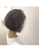 【EIGHT浦和】とろみ_カーキグレージュ_ミニボブ