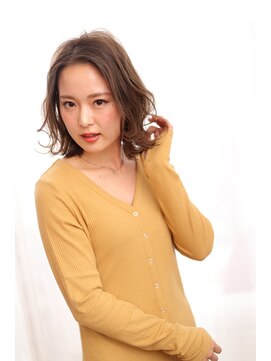 リム(re:mu) 大人可愛いクセ×ゆるカールボブ【十条　HAIR LOUNGE emu】