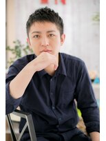 ミック 日暮里店(miq)&nbsp;ツーブロックで決める！ダークアッシュ束感ショートc1