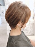 ☆前下がりショート☆で後頭部に丸みをプラス♪栗脇おすすめ