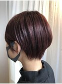 ピンク×ショート
