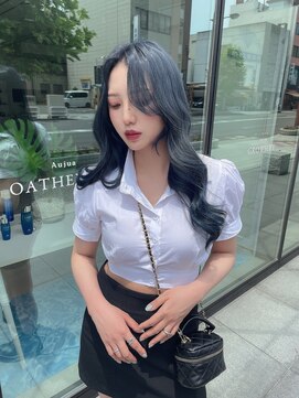 ボアップ 松山店(boappu) #韓国ヘア#ネイビーカラー#ブルーカラー#ヨシンモリ#韓国風