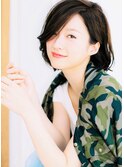 ヌーディーベージュ×大人ボブ