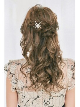 ヘアセットサロンシャルメ 梅田店(Hair Make Salon CHARMER) 結婚式お呼ばれハーフアップ