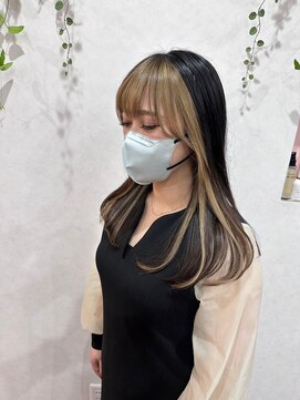 コジック ヘアアンドアイ(Cogic hair & eye) 黒髪×ブロンドカラー♪セクションカラー個性派