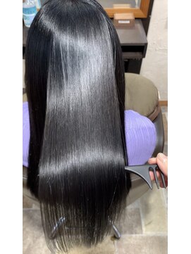 バランスヘアクリニック 南仙台駅前店(Balance hair clinic) 髪質改善カラー[タイトストレート/黒髪ロング/うる艶]30代/40代