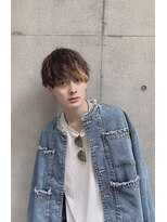 シーン 原宿(scene)&nbsp;前下がりマッシュ×ウエーブ×イエロー