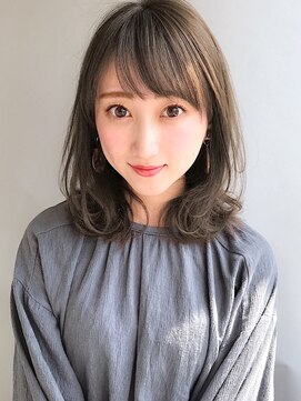 ロンドローズ 名古屋(Lond damaskRose) グレージュカラー 韓国ヘア 顔まわり イヤリングカラー 1