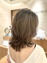 ビュートリアム265(BEAUTRIUM 265)&nbsp;ミディアムレイヤー/レイヤーカット/ハイライト/ベージュ/銀座