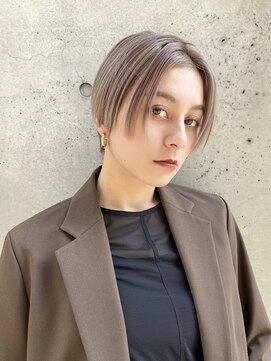 ニューヨークニューヨーク イオンスタイル東淀川店(NYNY) 切りっぱなしショートヘア×ハイトーングレージュ