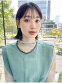 ボブ/ロブ/切りっぱなし/前髪/顔周りカット/銀座一丁目