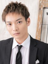 モッズヘア メン 上尾東口店(mod's hair men)&nbsp;メッシュハイトーンカラーのツーブロックショートN上尾