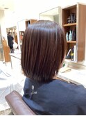ナチュラルボブ　ベージュブラウン
