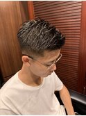 サイドパート フェード 七三 田町 理容室 床屋 顔剃り