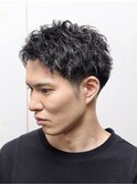 メンズ/ビジネス/ツーブロック/スパイラル/黒髪/髪質改善/理容室