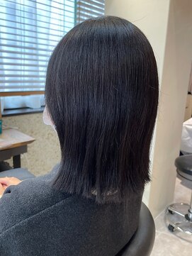 ヘアリゾート粋 トゥジュ 池袋東口店(tujuh) ミディアムボブ/ダークグレージュ