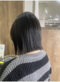 切りっぱなしボブ