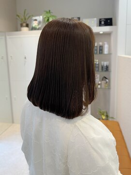 シュク 高円寺(SYUK) 加藤【高円寺】セミディ/ミディアムストレート/アッシュベージュ