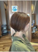 丸みショート/ツヤショート/つくば美容室
