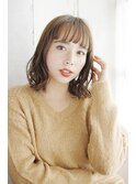 レイヤーカットウェットヘアデザインカラーオリーブベージュ/063