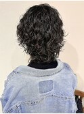 ウルフパーマ　スパイラルパーマ　ウルフカット