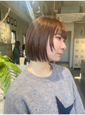透明感ベージュボブ【高田】