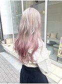 !ダブルカラーハイトーンカラーケアブリーチインナーカラー#原宿