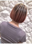 【Moana Lua】#ボブ#ハイライト#ブリーチ#トリートメント