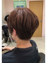 ドゥ スタイル 三国ヶ丘店(Duex Style)&nbsp;耳出しすっきり大人可愛いショート　× 白髪暈しイルミナカラー