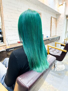 ヘアサロン エフ 渋谷(F) #ダブルカラー#ブリーチ#ケアブリーチ#渋谷美容室