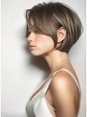 大人上品ショートボブ
