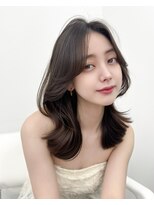 アマトウキョウスマートサロン(AMA TOKYO×Smart Salon)&nbsp;韓国ヘア　レイヤーカット　顔まわり