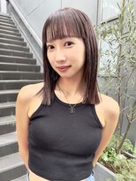 ヌード(NUDE)&nbsp;NUDEラベンダーグレージュ 結べるボブ 切りっぱなしボブ