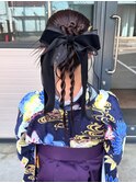 ヘアセットヘアアレンジハーフアップ卒業式成人式着付け八王子