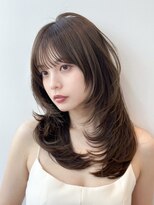 ライズ ネックス ザ サロン 渋谷(LIZE nex the salon)&nbsp;【小顔レイヤーカット　前髪あり　#3】#渋谷駅#韓国#髪質改善